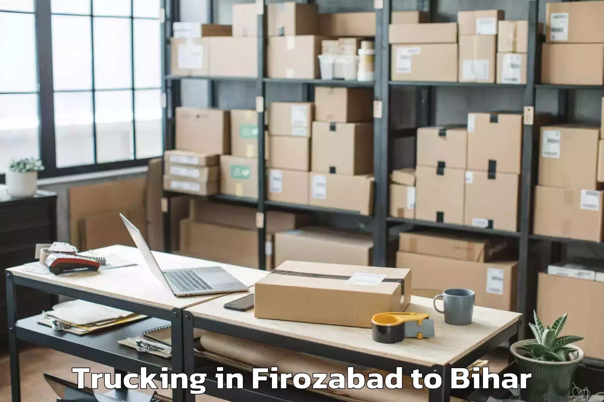 Professional Firozabad to Bhorey Trucking